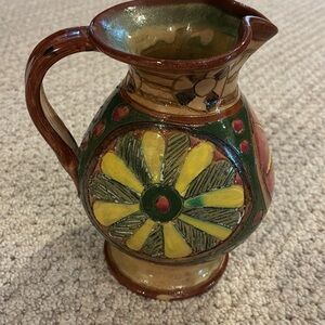 Vintage Italian Pottery Pitcher